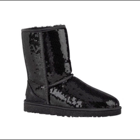 UGG Shoes - UGG Black Sequin Women's Boots